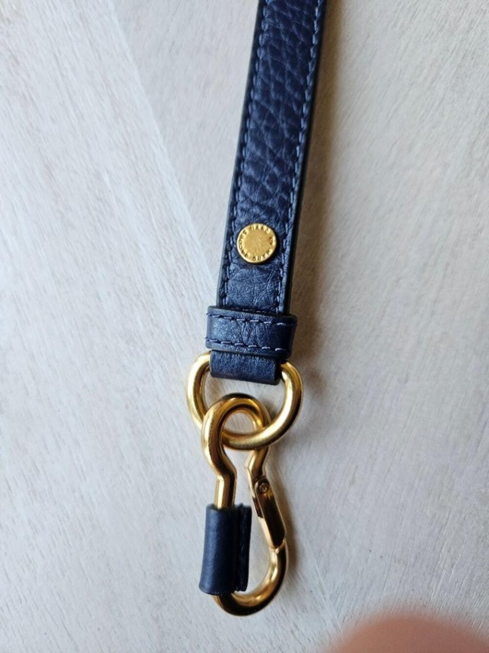 Marc by Marc Jacobs Navy Blue  Leather Bag Strap New - Picture 13 of 14
